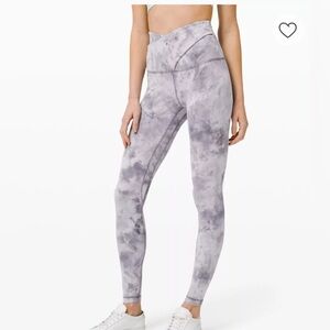 lululemon athletica purple Marble Gray Leggings